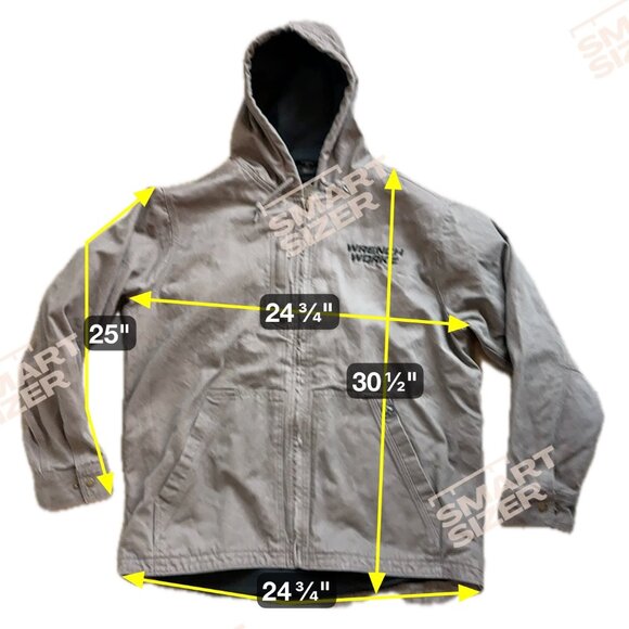 DRI DUCK Jacket XL Adult Brown Full Zip Bomber Hooded Canvas Work Hoodie - Picture 3 of 4